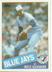 1985 Topps Baseball Cards      218     Doyle Alexander